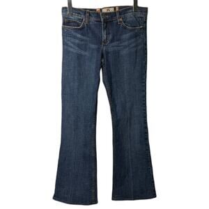 Y2K Juicy Couture Jeans Low Rise Boot Cut Heart Stitching Back Pockets 30